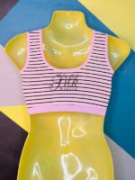 Beautiful Striped Sports Bra | Blouse