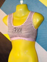 Beautiful Striped Sports Bra | Blouse