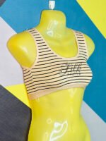 Beautiful Striped Sports Bra | Blouse