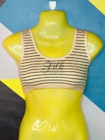 Beautiful Striped Sports Bra | Blouse