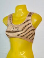 Beautiful Striped Sports Bra | Blouse