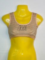 Beautiful Striped Sports Bra | Blouse