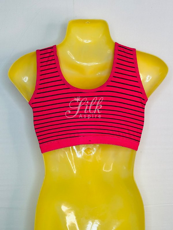 Beautiful Striped Sports Bra | Blouse