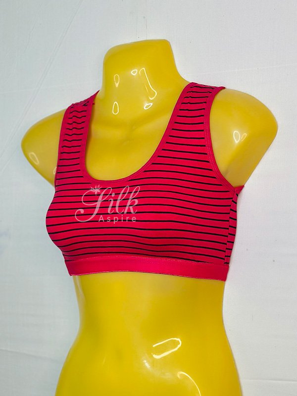 Beautiful Striped Sports Bra | Blouse