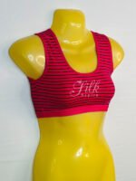 Beautiful Striped Sports Bra | Blouse