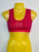 Beautiful Striped Sports Bra | Blouse