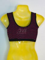 Beautiful Striped Sports Bra | Blouse