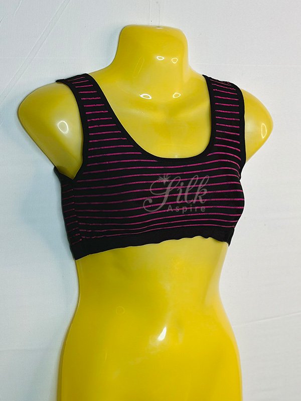 Beautiful Striped Sports Bra | Blouse