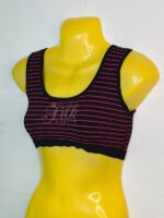 Beautiful Striped Sports Bra | Blouse