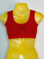 Beautiful Striped Sports Bra | Blouse