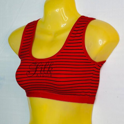 Beautiful Striped Sports Bra | Blouse