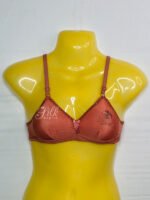 Embroidered Soft Cup Bra with Adjustable Straps