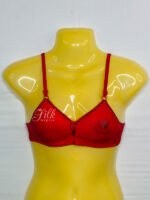 Embroidered Soft Cup Bra with Adjustable Straps