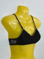 Embroidered Soft Cup Bra with Adjustable Straps