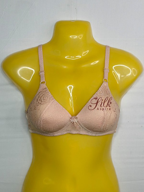 Padded Full Coverage Bra with Lace Detail