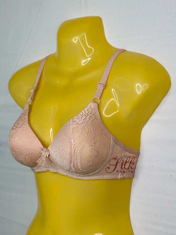 Padded Full Coverage Bra with Lace Detail