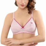Embroidered Soft Cup Bra with Adjustable Straps