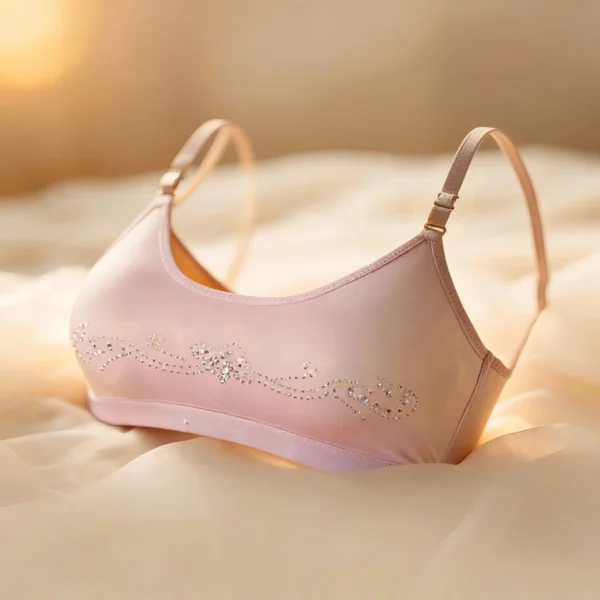 Floral Designed Work Blouse with shiny Dots (moti)