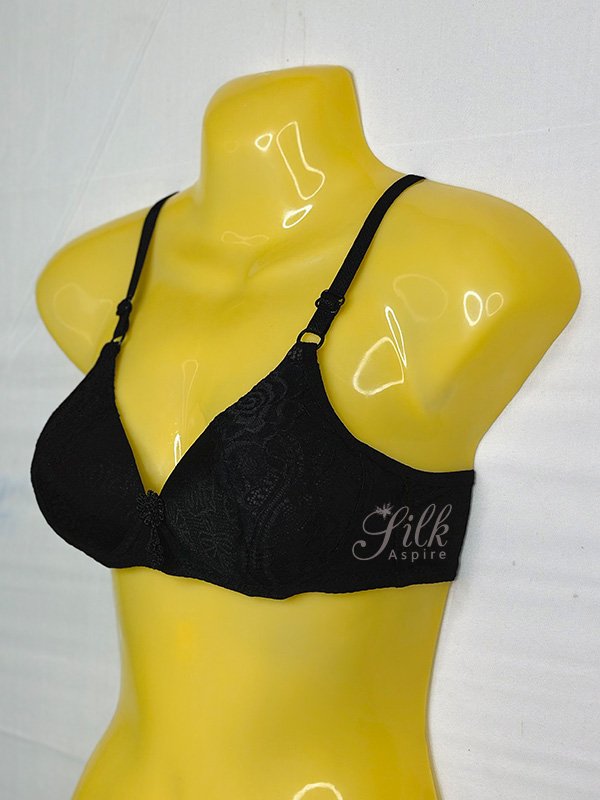 Padded Full Coverage Bra with Lace Detail