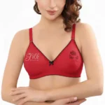 Embroidered Soft Cup Bra with Adjustable Straps