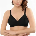 Embroidered Soft Cup Bra with Adjustable Straps