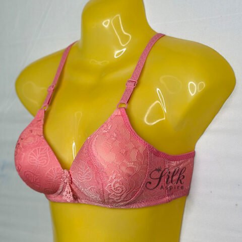 Padded Full Coverage Bra with Lace Detail