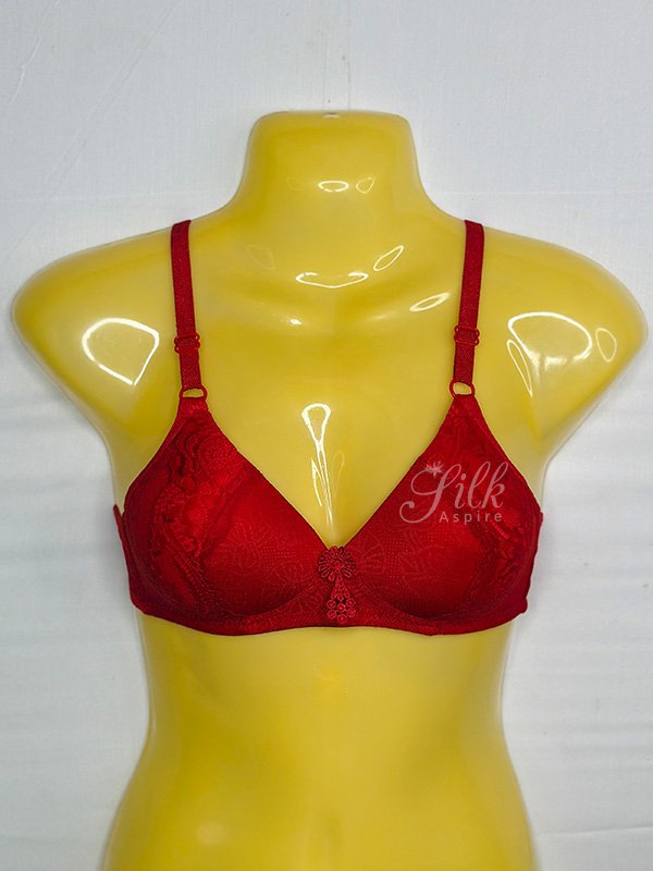 Padded Full Coverage Bra with Lace Detail