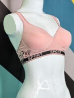 Sporty Comfort Bra with Cross-Back Design