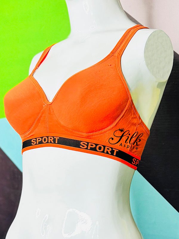 Sporty Comfort Bra with Cross-Back Design