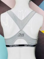 Sporty Comfort Bra with Cross-Back Design