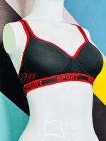 Sporty Comfort Bra with Cross-Back Design