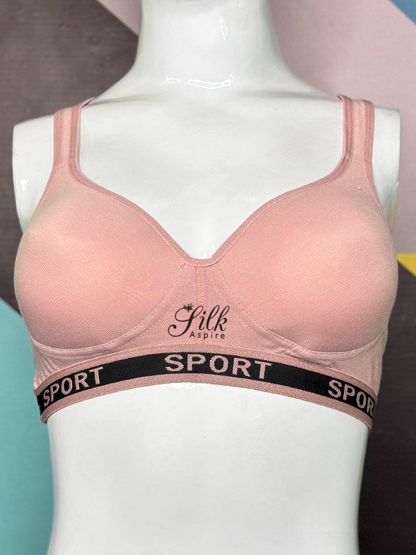 Sporty Comfort Bra with Cross-Back Design