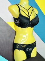 Bridal Size Booster | Double-Padded Strappy Lace Bra and Panty Set
