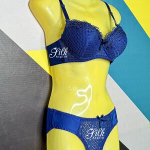 Size Booster | Double Padded | Bridal Set Bra and Panty Color Blue