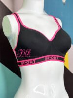 Embroidered Back Women's Sports Bra. | Padded Bra