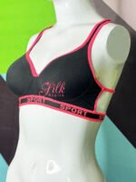 Embroidered Back Women's Sports Bra. | Padded Bra