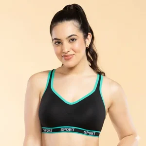 Embroidered Back Women's Sports Bra. | Padded Bra