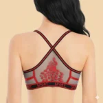 Embroidered Back Women's Sports Bra. | Padded Bra