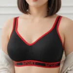 Sporty Comfort Bra with Cross-Back Design