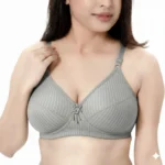 Striped Soft-Cup Comfort Bra – Multi-Color Everyday Support Collection