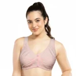 Button-Front Soft Cotton Comfort Bra – Multi-Color & Print Collection