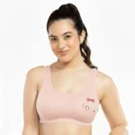 Seamless Comfort Women’s Light Support Sports Bra – Soft Stretch Lounge & Workout Bralette