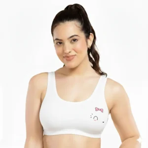 Seamless Comfort Women’s Light Support Sports Bra – Soft Stretch Lounge & Workout Bralette