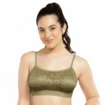 Floral Lace Padded Bralette – Soft Support Everyday Bra