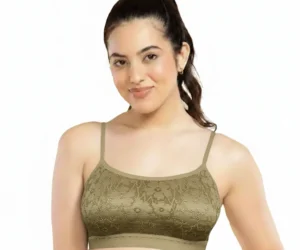 Floral Lace Padded Bralette – Soft Support Everyday Bra