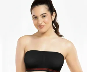 Seamless Strapless Bandeau Bra – Non-Slip Tube Top with Stretch Fit
