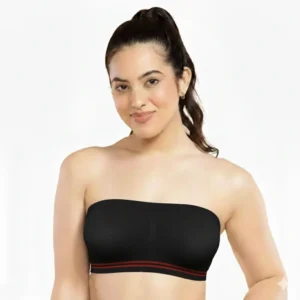 Seamless Strapless Bandeau Bra – Non-Slip Tube Top with Stretch Fit