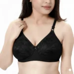 Everyday Elegance Women’s Full Coverage Non-Padded Bra – Soft Support with Floral Lace Finish
