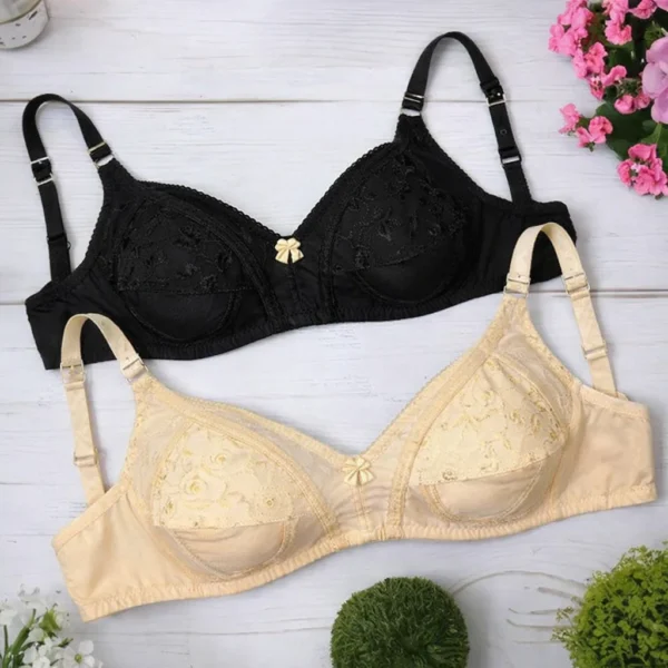 Pack of 2 - IFG Comfort Bra Everyday – Black & Skin